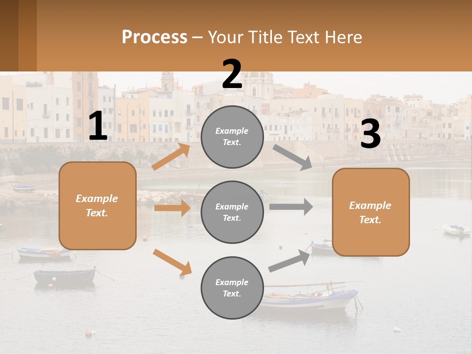 A Group Of Boats Floating On Top Of A River PowerPoint Template