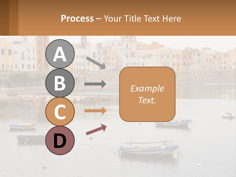 A Group Of Boats Floating On Top Of A River PowerPoint Template