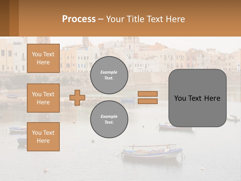A Group Of Boats Floating On Top Of A River PowerPoint Template