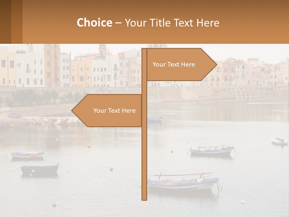 A Group Of Boats Floating On Top Of A River PowerPoint Template