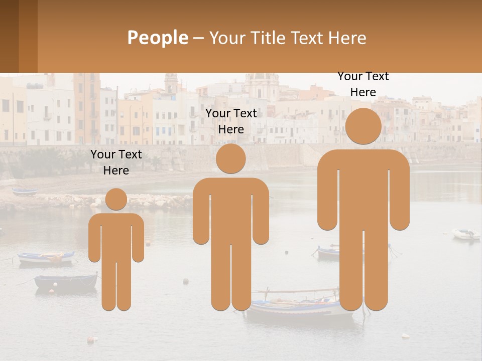 A Group Of Boats Floating On Top Of A River PowerPoint Template