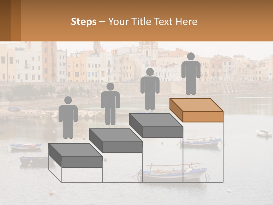 A Group Of Boats Floating On Top Of A River PowerPoint Template