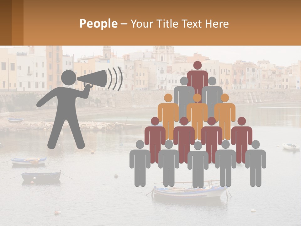 A Group Of Boats Floating On Top Of A River PowerPoint Template