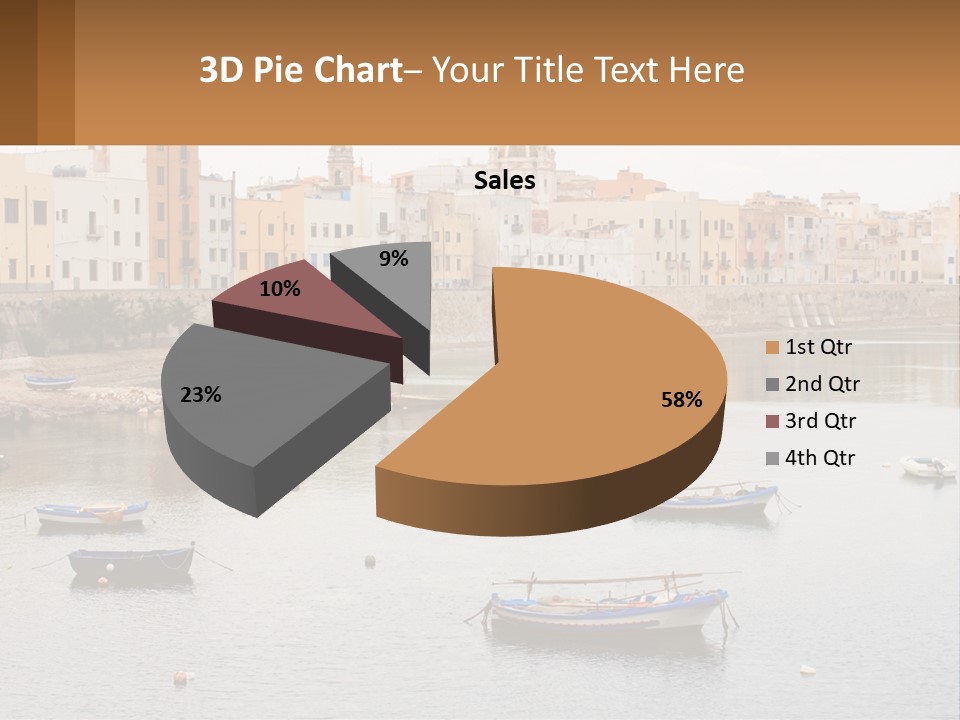 A Group Of Boats Floating On Top Of A River PowerPoint Template