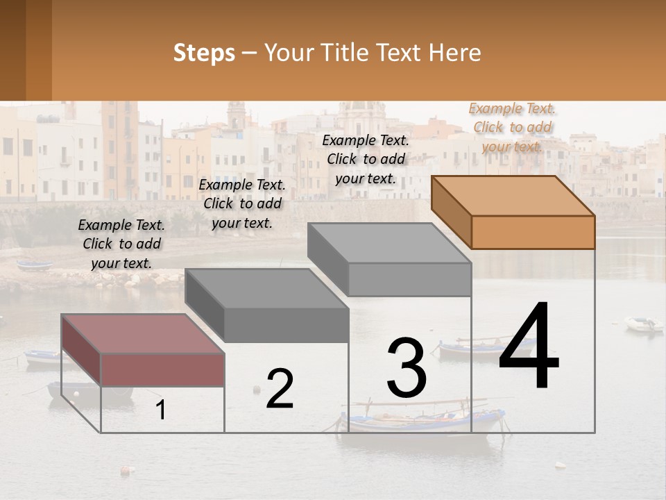 A Group Of Boats Floating On Top Of A River PowerPoint Template