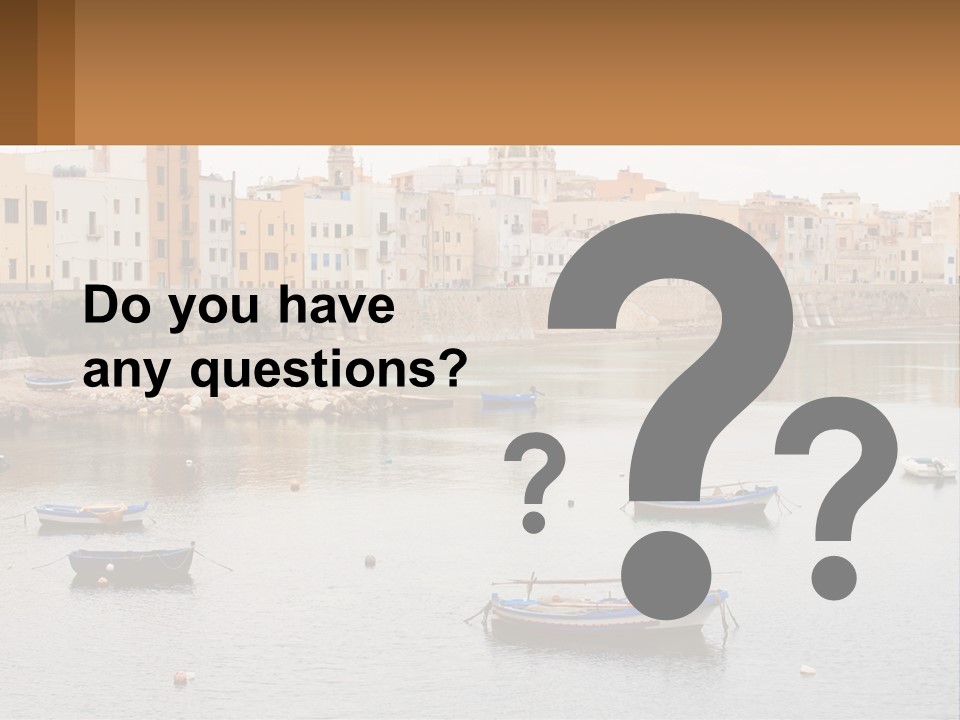 A Group Of Boats Floating On Top Of A River PowerPoint Template