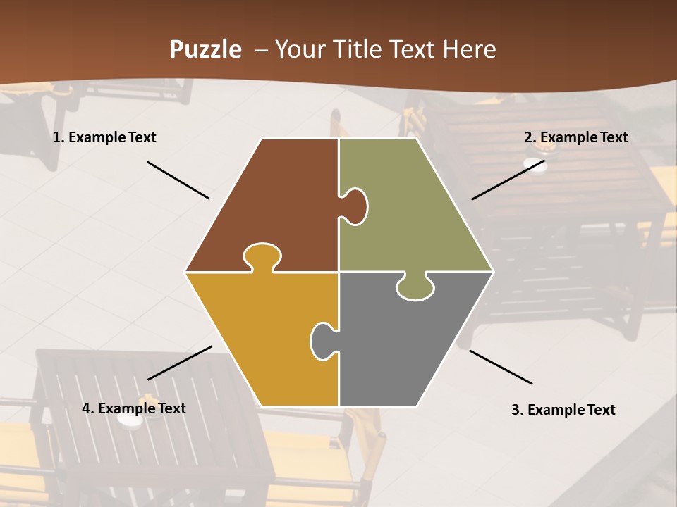 A Group Of Yellow Chairs And A Table PowerPoint Template