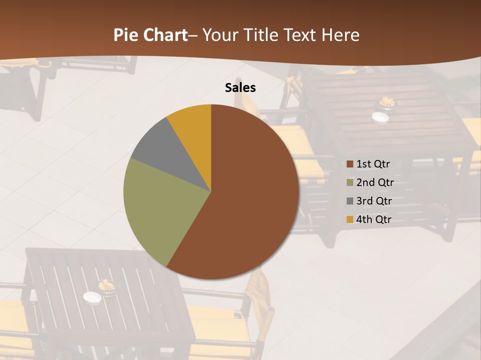 A Group Of Yellow Chairs And A Table PowerPoint Template