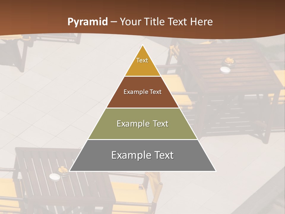 A Group Of Yellow Chairs And A Table PowerPoint Template