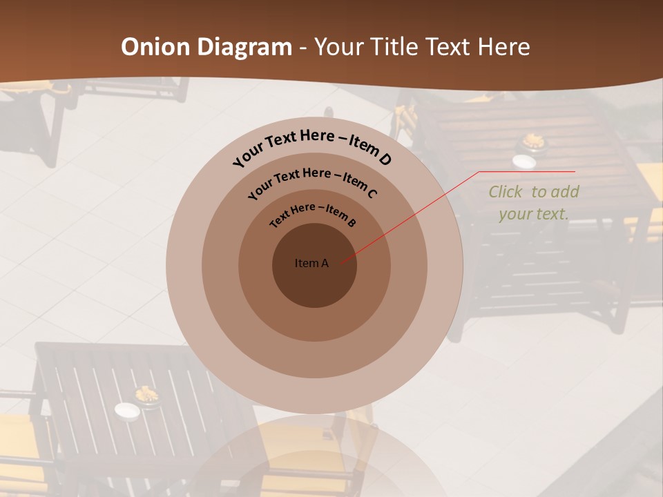 A Group Of Yellow Chairs And A Table PowerPoint Template