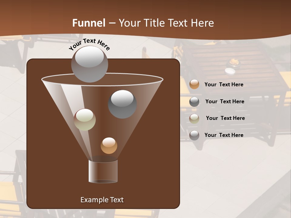 A Group Of Yellow Chairs And A Table PowerPoint Template
