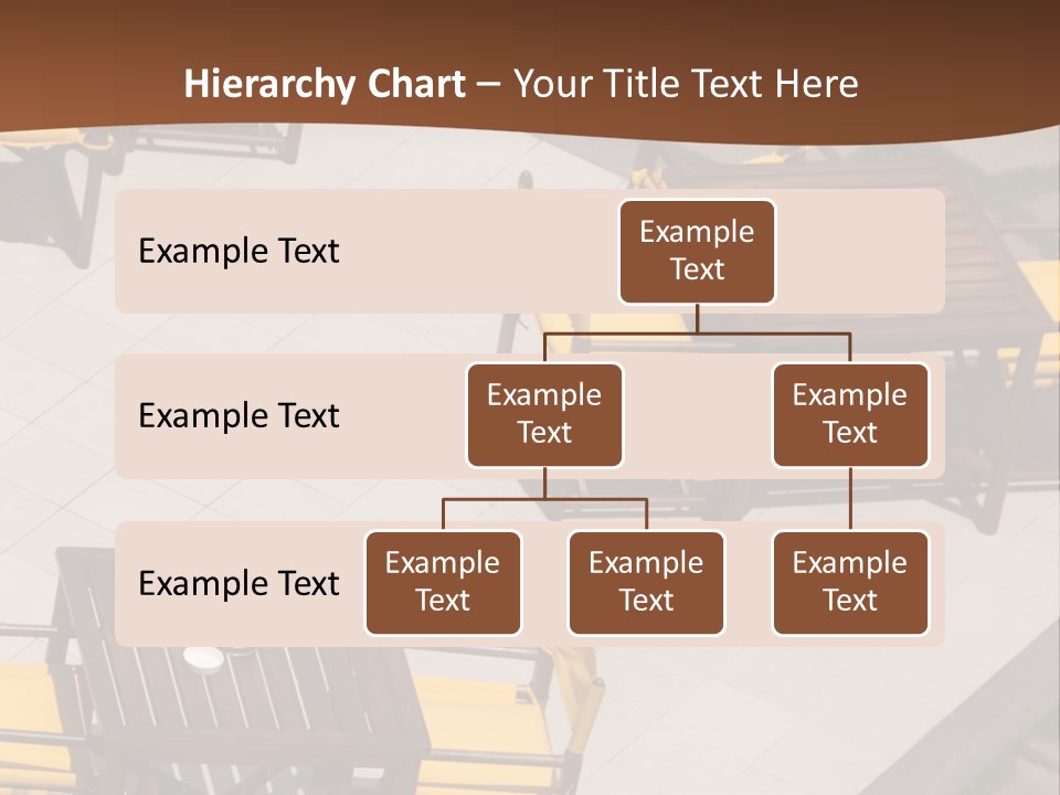 A Group Of Yellow Chairs And A Table PowerPoint Template