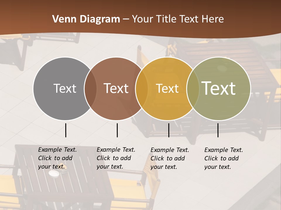 A Group Of Yellow Chairs And A Table PowerPoint Template