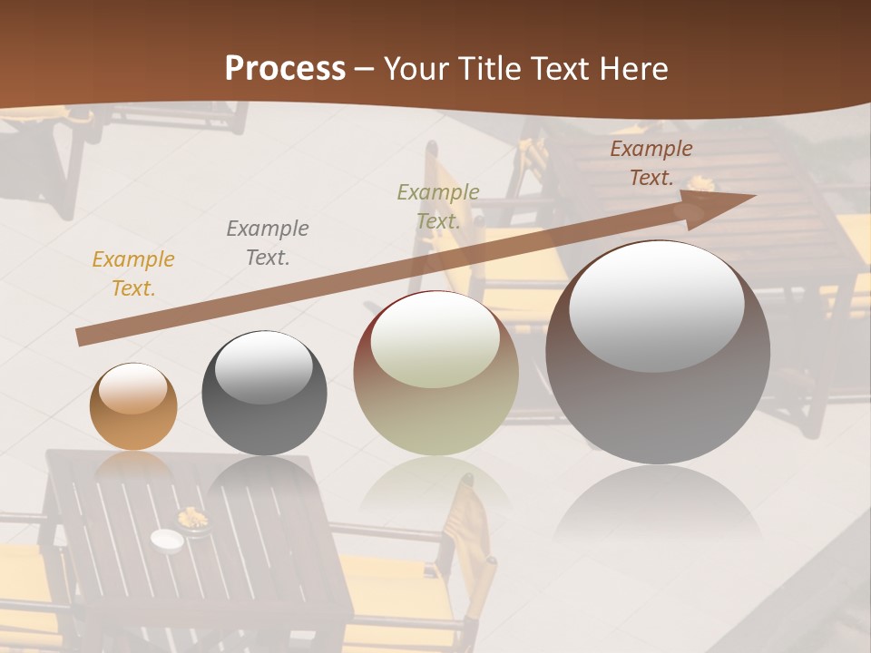 A Group Of Yellow Chairs And A Table PowerPoint Template
