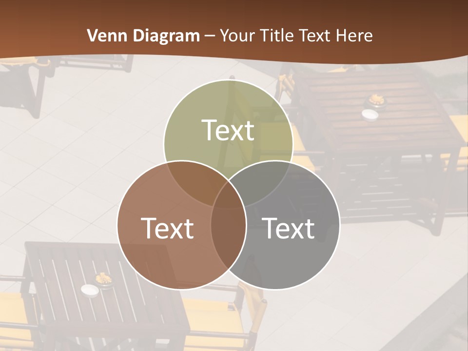 A Group Of Yellow Chairs And A Table PowerPoint Template