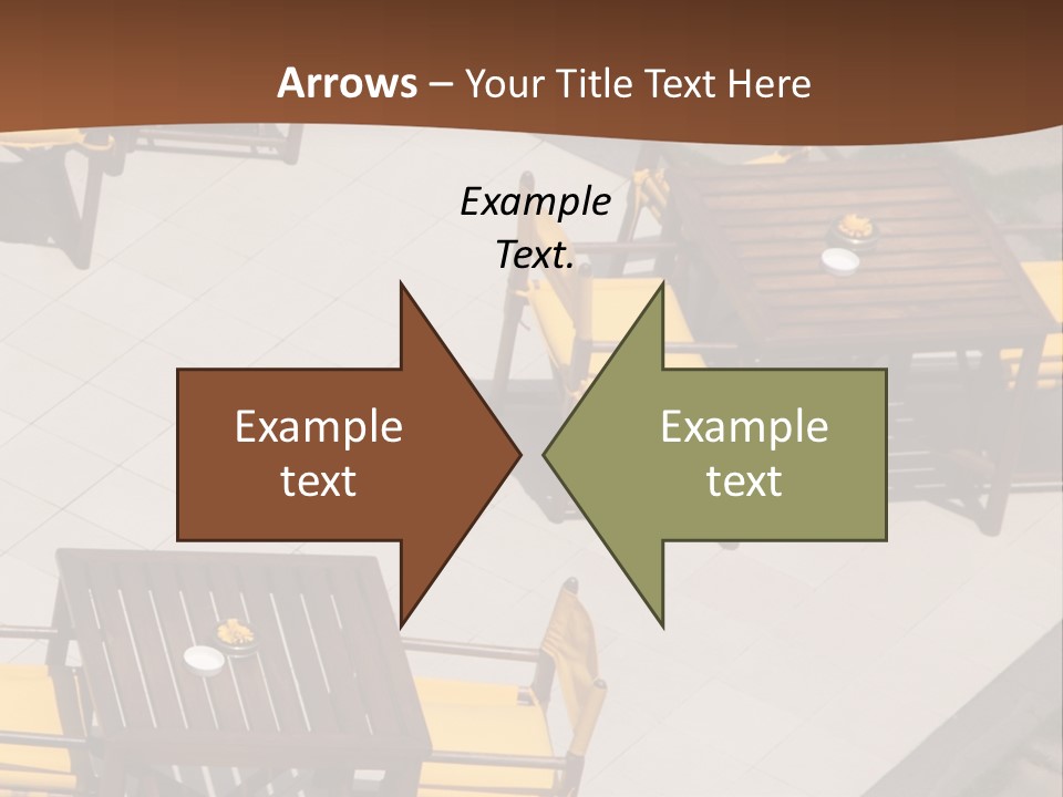 A Group Of Yellow Chairs And A Table PowerPoint Template
