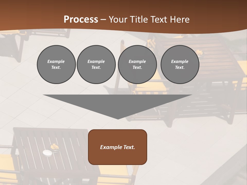A Group Of Yellow Chairs And A Table PowerPoint Template