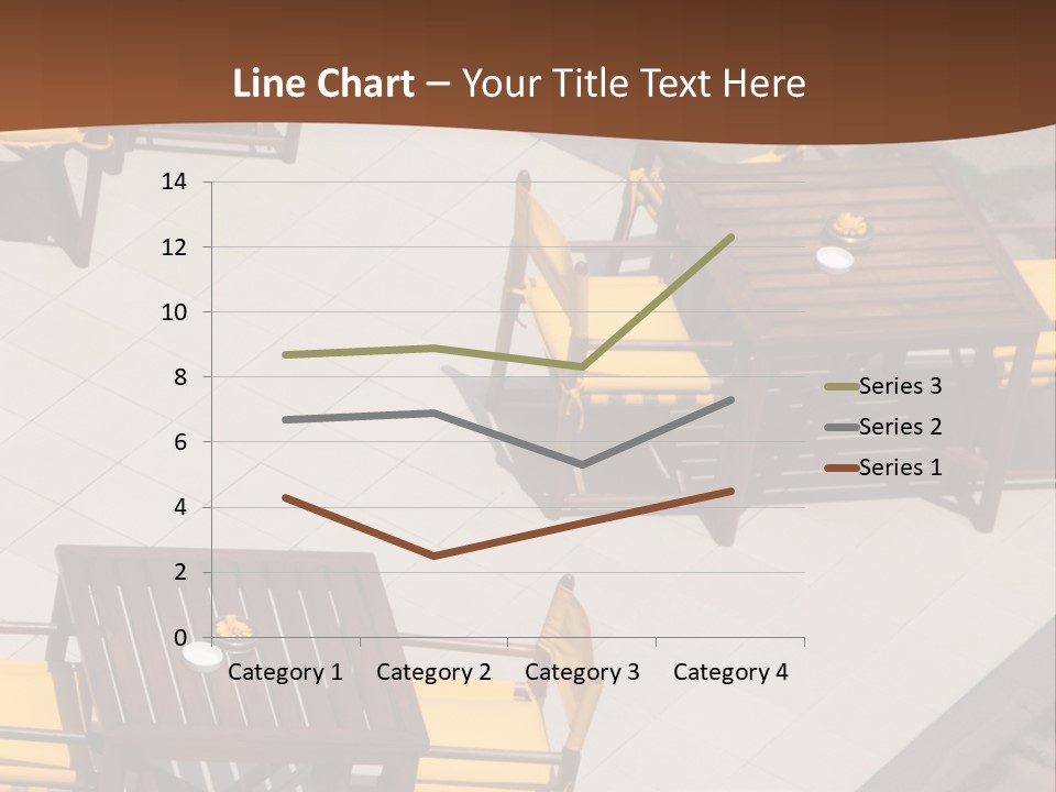 A Group Of Yellow Chairs And A Table PowerPoint Template