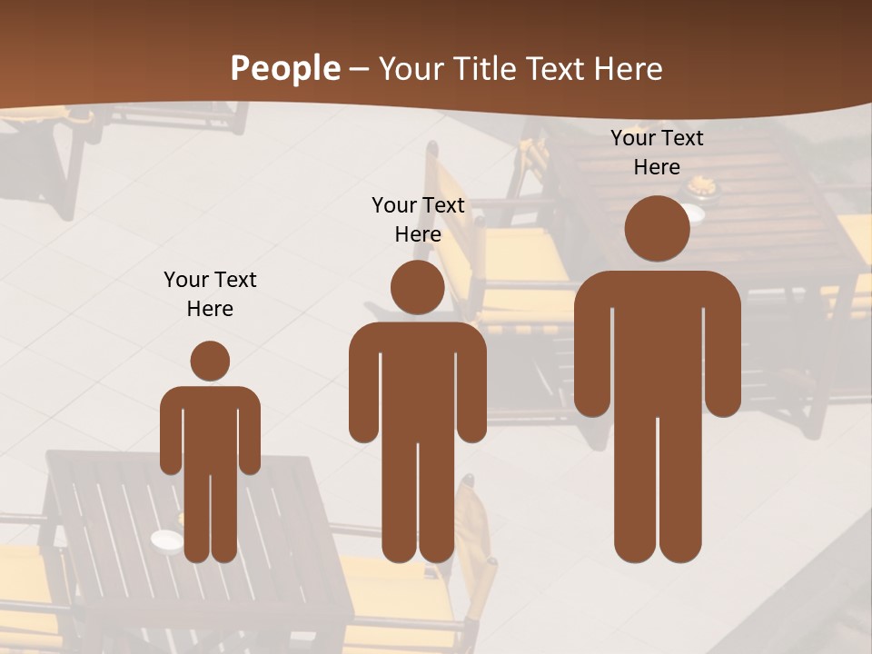 A Group Of Yellow Chairs And A Table PowerPoint Template