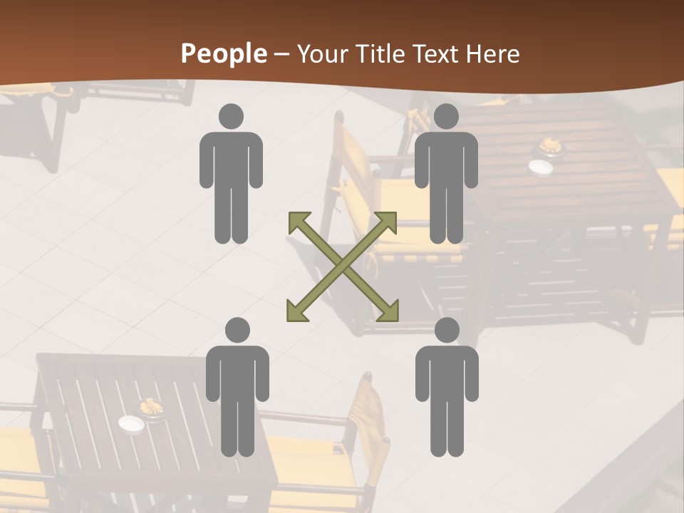 A Group Of Yellow Chairs And A Table PowerPoint Template