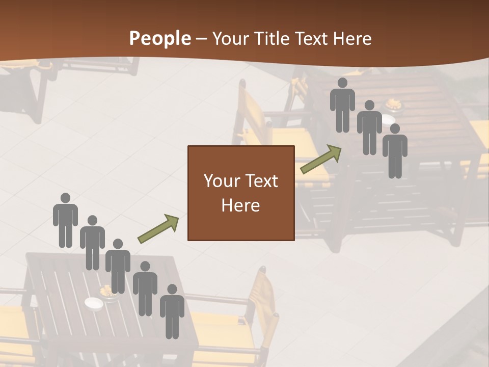 A Group Of Yellow Chairs And A Table PowerPoint Template