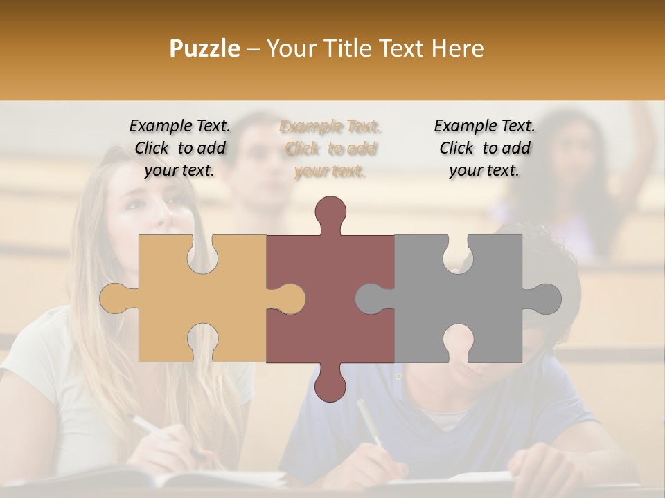 A Group Of People Sitting In A Lecture Hall PowerPoint Template