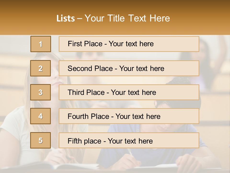 A Group Of People Sitting In A Lecture Hall PowerPoint Template