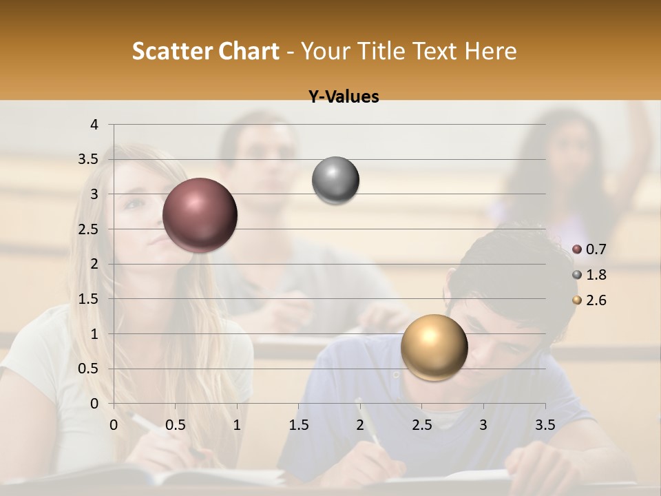 A Group Of People Sitting In A Lecture Hall PowerPoint Template