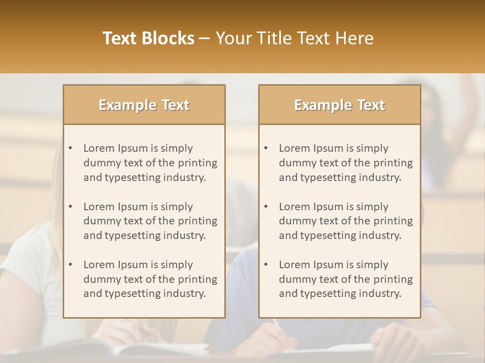 A Group Of People Sitting In A Lecture Hall PowerPoint Template
