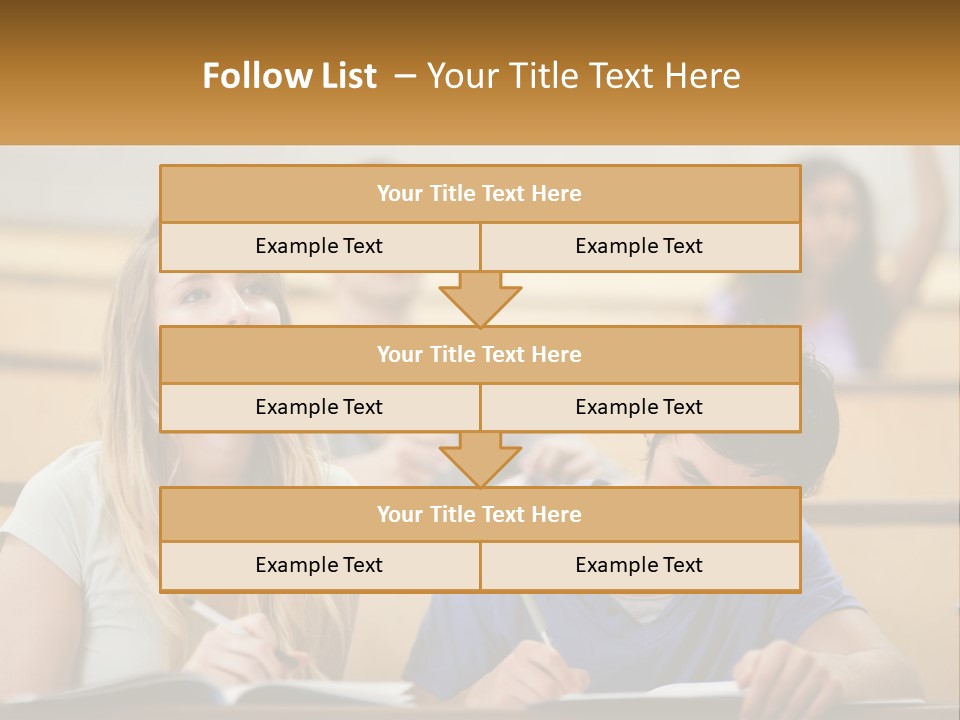 A Group Of People Sitting In A Lecture Hall PowerPoint Template