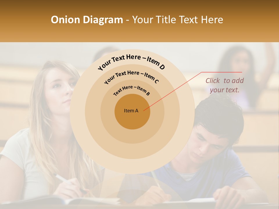 A Group Of People Sitting In A Lecture Hall PowerPoint Template