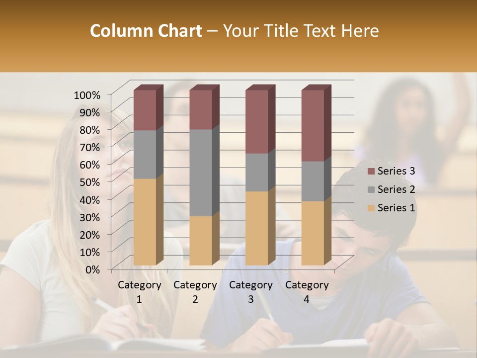 A Group Of People Sitting In A Lecture Hall PowerPoint Template