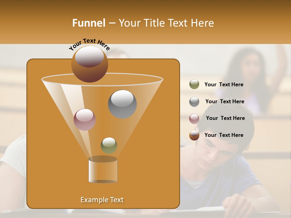 A Group Of People Sitting In A Lecture Hall PowerPoint Template