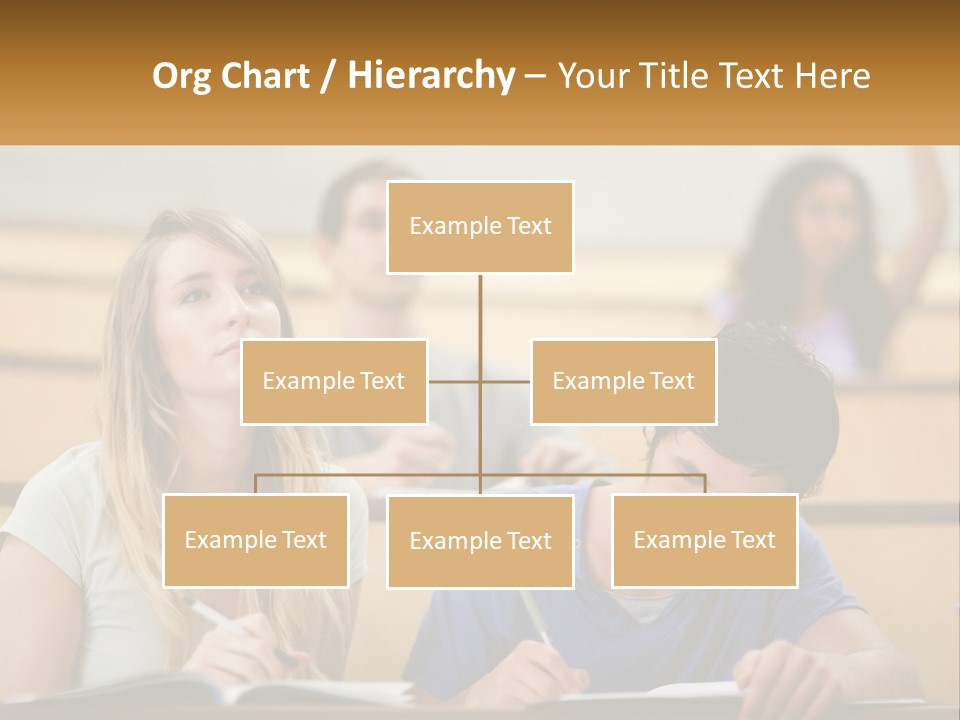 A Group Of People Sitting In A Lecture Hall PowerPoint Template