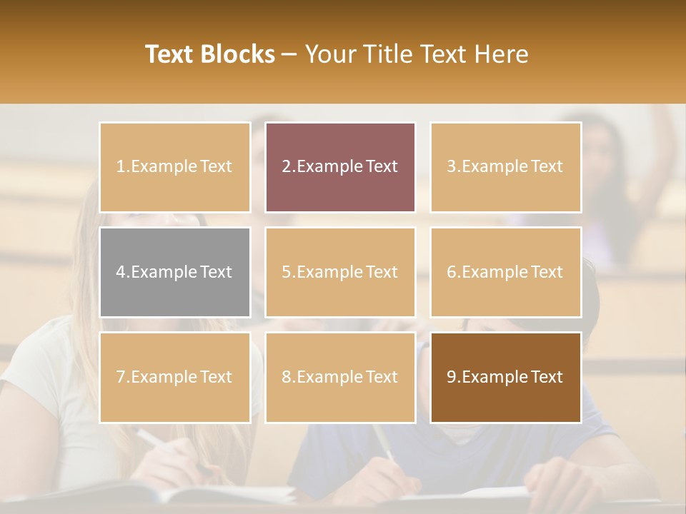 A Group Of People Sitting In A Lecture Hall PowerPoint Template