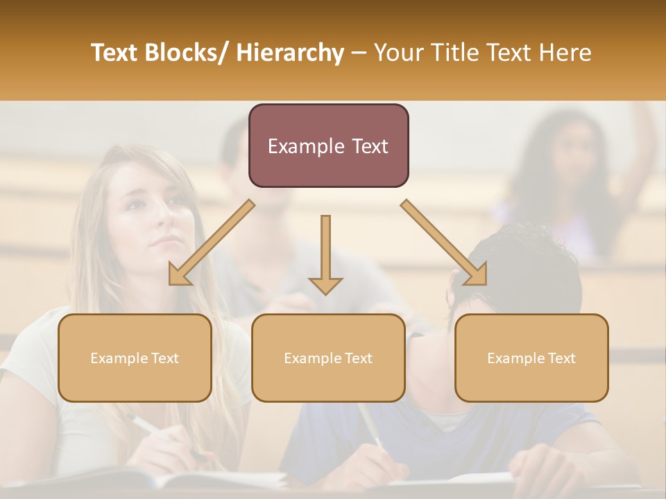 A Group Of People Sitting In A Lecture Hall PowerPoint Template