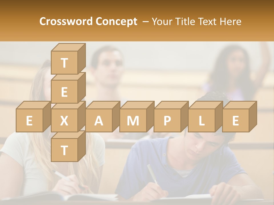 A Group Of People Sitting In A Lecture Hall PowerPoint Template