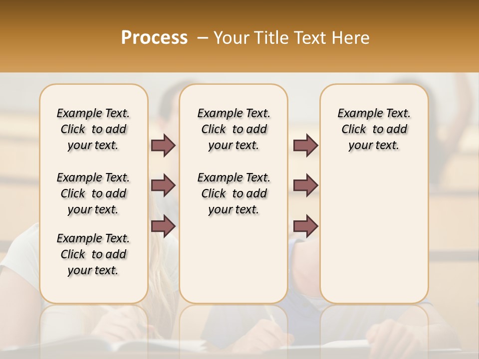 A Group Of People Sitting In A Lecture Hall PowerPoint Template