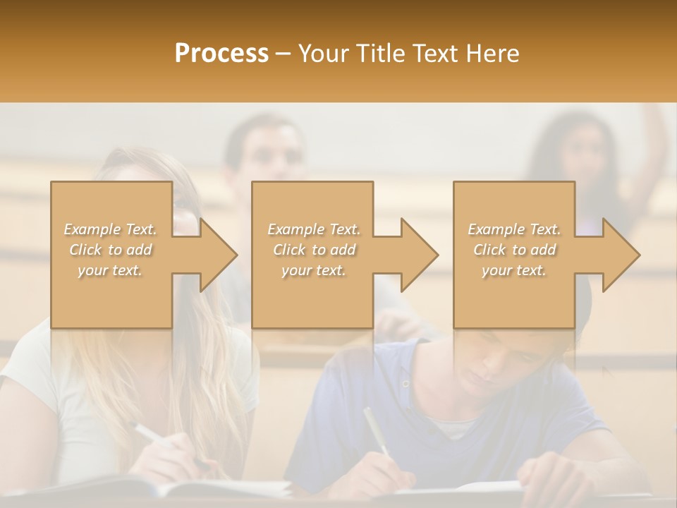 A Group Of People Sitting In A Lecture Hall PowerPoint Template