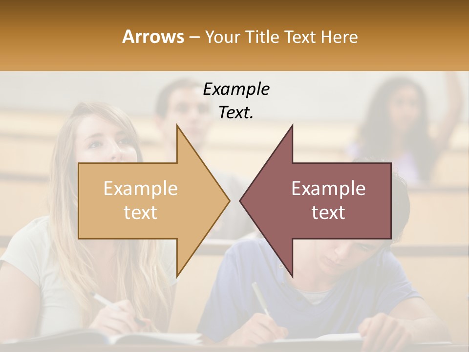 A Group Of People Sitting In A Lecture Hall PowerPoint Template