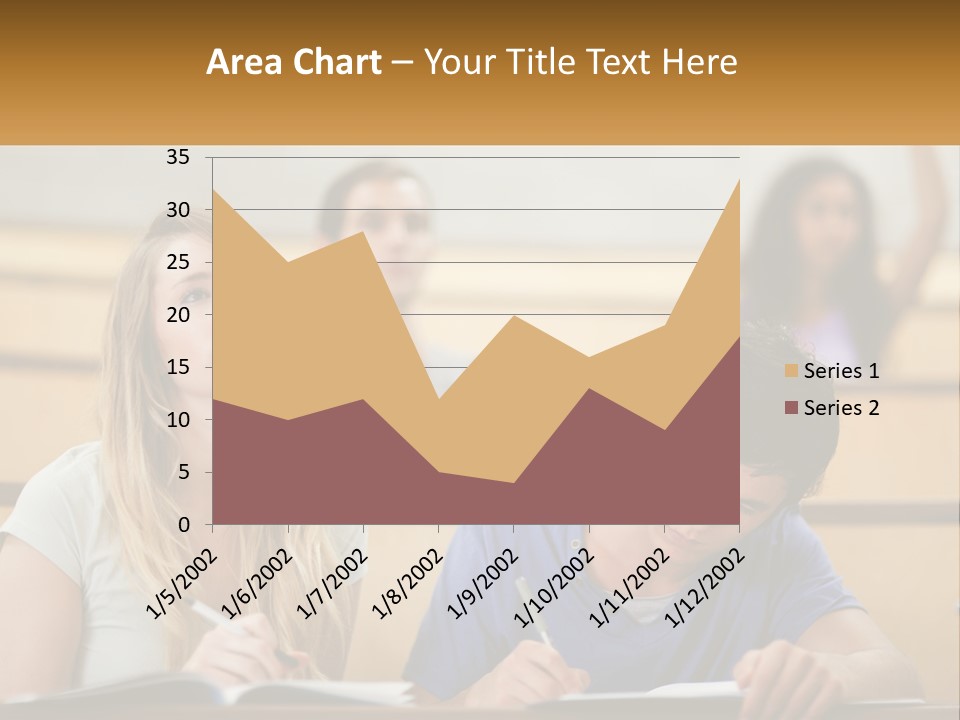 A Group Of People Sitting In A Lecture Hall PowerPoint Template