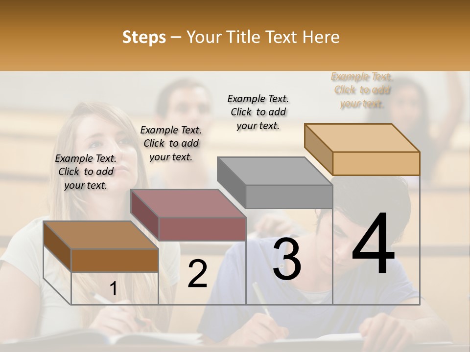 A Group Of People Sitting In A Lecture Hall PowerPoint Template
