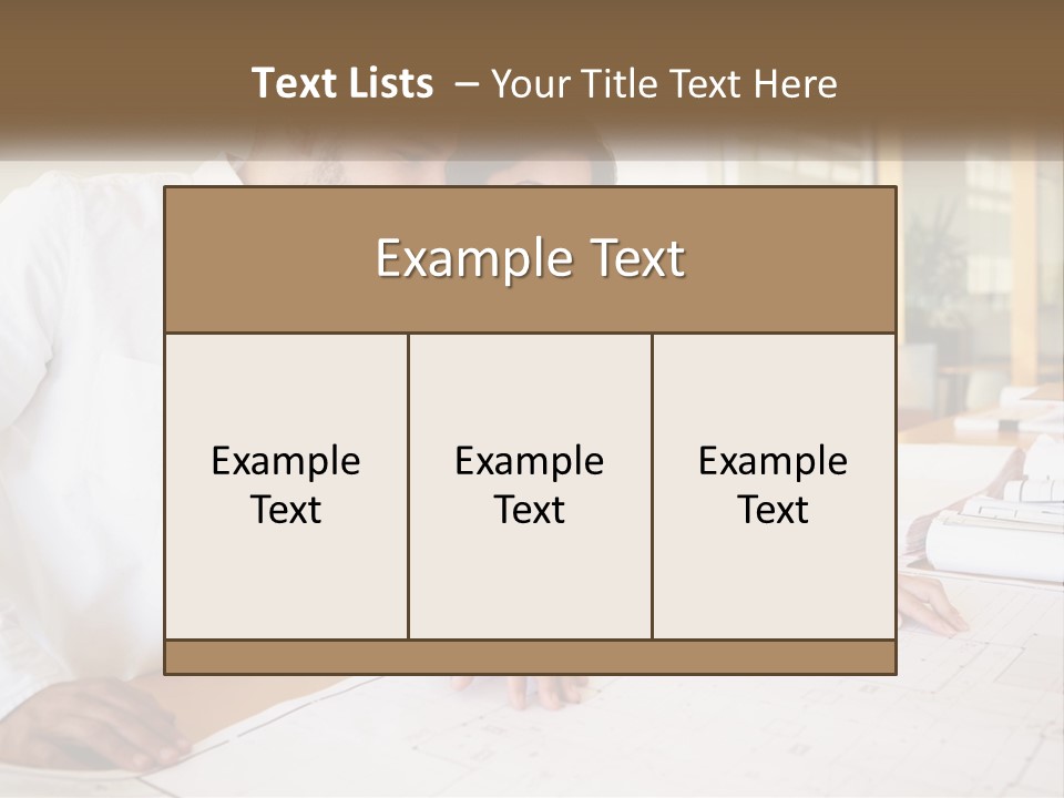 A Man And Woman Sitting At A Desk In An Office PowerPoint Template