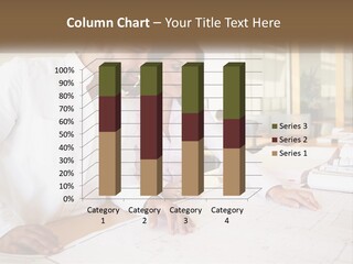 A Man And Woman Sitting At A Desk In An Office PowerPoint Template