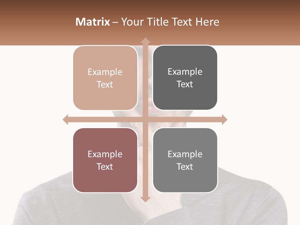 A Man Is Holding His Hand To His Face PowerPoint Template