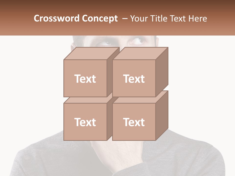 A Man Is Holding His Hand To His Face PowerPoint Template