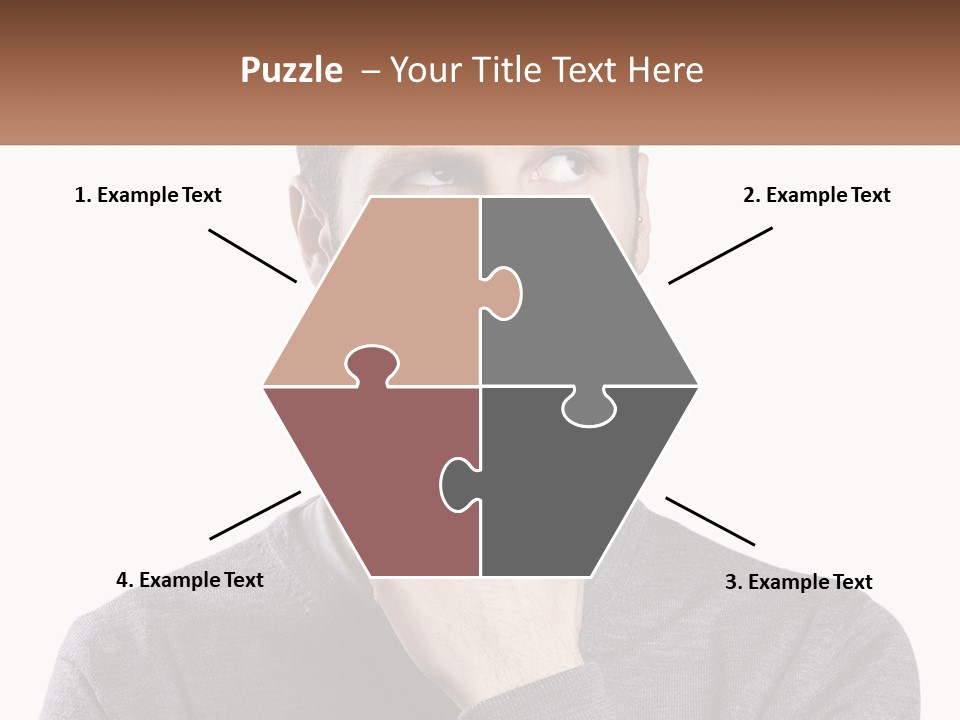 A Man Is Holding His Hand To His Face PowerPoint Template