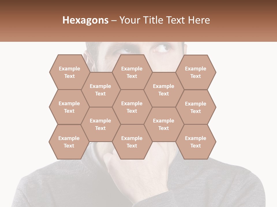 A Man Is Holding His Hand To His Face PowerPoint Template