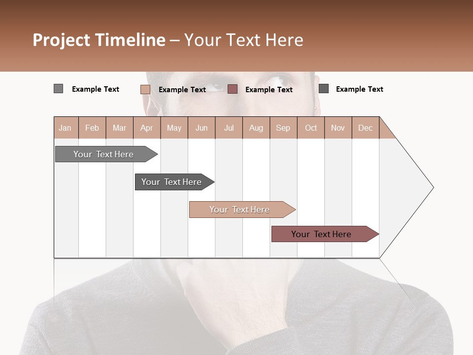A Man Is Holding His Hand To His Face PowerPoint Template