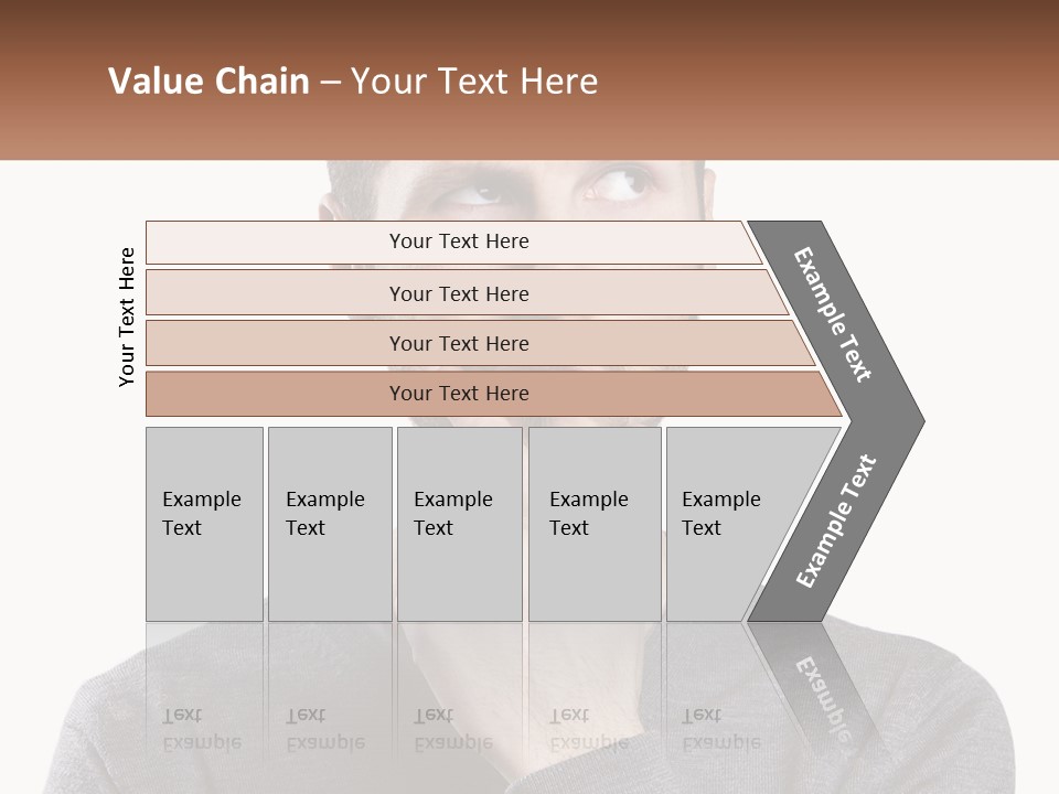 A Man Is Holding His Hand To His Face PowerPoint Template